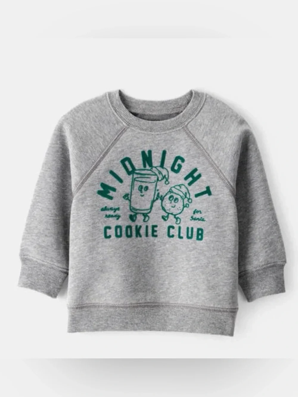 Carter’s Kids' Gray 'Midnight Cookie Club' Graphic Sweatshirt 2T
